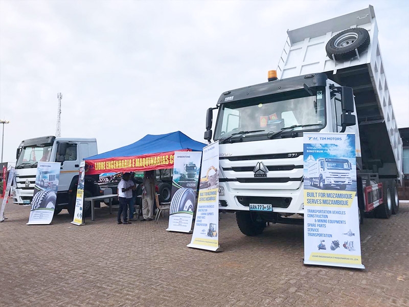 SINOTRUK HOWO-7 series trucks road show in Maputo City, Mozambique.