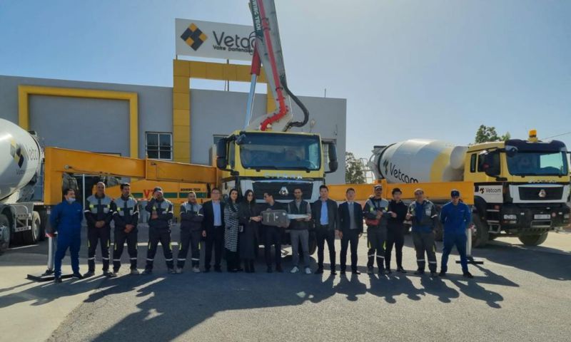 摩洛哥首台SITRAK 50米泵车交付阿加迪尔大客户